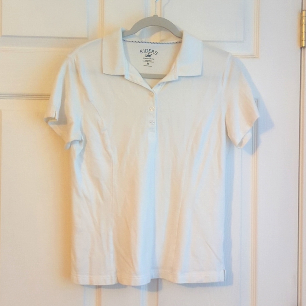 Riders by Lee Fitted White Polo